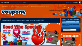 What Voupons.com.au website looked like in 2015 (8 years ago)
