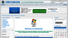 What Vistaheads.com website looked like in 2015 (8 years ago)