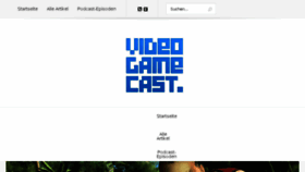 What Videogamecast.de website looked like in 2015 (8 years ago)