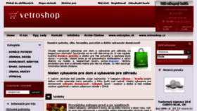What Vetroshop.sk website looked like in 2016 (8 years ago)