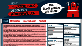 What Volksbegehren-hamburg.de website looked like in 2016 (8 years ago)