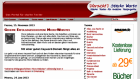What Vorsicht-starke-worte.de website looked like in 2016 (8 years ago)