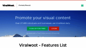 What Viralwoot.com website looked like in 2016 (9 years ago)
