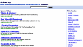 What Virdsam.org website looked like in 2016 (8 years ago)