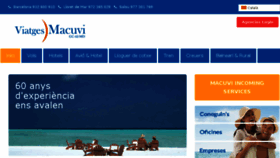What Viajes-macuvi.com website looked like in 2016 (8 years ago)