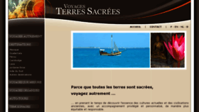What Voyages-terressacrees.com website looked like in 2016 (8 years ago)