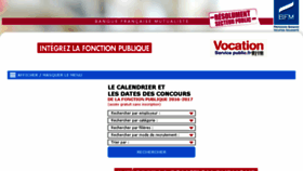 What Vocationfonctionnaire.fr website looked like in 2016 (8 years ago)