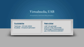 What Virtualmedia.lt website looked like in 2016 (8 years ago)
