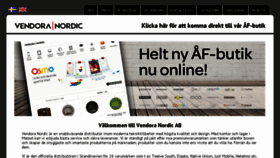 What Vendora.se website looked like in 2016 (8 years ago)