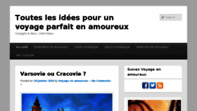 What Voyage-en-amoureux.com website looked like in 2016 (8 years ago)