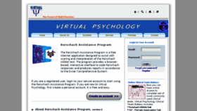 What Virtualpsychology.com website looked like in 2016 (8 years ago)