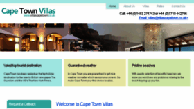 What Villascapetown.co.uk website looked like in 2016 (8 years ago)