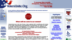 What Votersunite.org website looked like in 2016 (8 years ago)