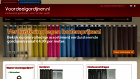 What Voordeelgordijnen.nl website looked like in 2016 (8 years ago)