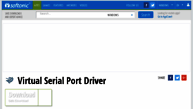 What Virtual-serial-port-driver.en.softonic.com website looked like in 2016 (8 years ago)