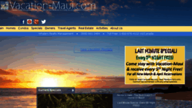 What Vacation-maui.com website looked like in 2016 (8 years ago)