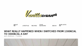 What Vanillacrunnch.com website looked like in 2016 (8 years ago)