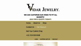 What Vidarjewelry.com website looked like in 2016 (8 years ago)