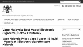 What Vapemalaysia.com website looked like in 2016 (8 years ago)
