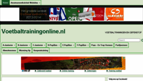 What Voetbaltrainingonline.nl website looked like in 2016 (8 years ago)