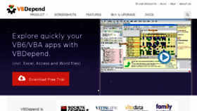 What Vbdepend.com website looked like in 2016 (8 years ago)