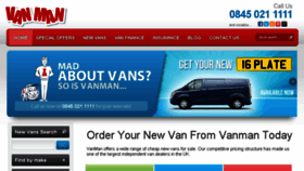 What Vanman.co.uk website looked like in 2016 (8 years ago)
