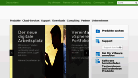 What Vmware.de website looked like in 2016 (8 years ago)