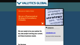 What Vallytics.com website looked like in 2016 (8 years ago)