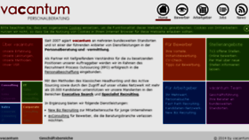 What Vacantum.com website looked like in 2016 (8 years ago)
