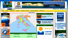 What Villaggi.com website looked like in 2016 (8 years ago)