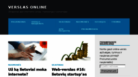 What Verslasonline.lt website looked like in 2016 (8 years ago)