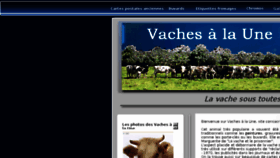 What Vaches-a-la-une.fr website looked like in 2016 (8 years ago)