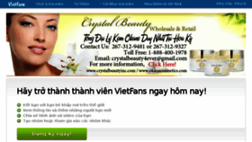 What Vietfans.com website looked like in 2016 (8 years ago)