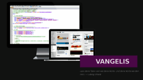 What Vangelis.de website looked like in 2016 (8 years ago)