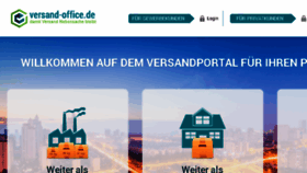What Versand-office.de website looked like in 2016 (7 years ago)