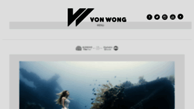What Vonwong.com website looked like in 2016 (7 years ago)
