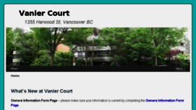 What Vaniercourt.ca website looked like in 2016 (8 years ago)
