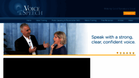 What Voiceandspeech.com website looked like in 2016 (8 years ago)