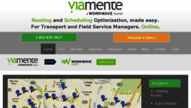 What Viamente.com website looked like in 2016 (7 years ago)