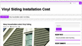 What Vinylsidinginstallationcost.com website looked like in 2016 (8 years ago)