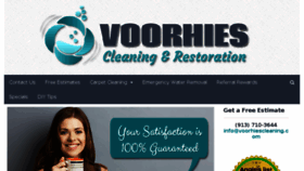 What Voorhiescleaning.com website looked like in 2016 (7 years ago)