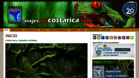 What Viajesporcostarica.com website looked like in 2016 (7 years ago)