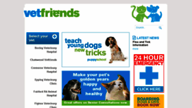 What Vetfriends.com.au website looked like in 2016 (8 years ago)