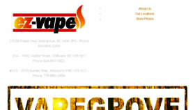 What Vapegrove.com website looked like in 2016 (8 years ago)