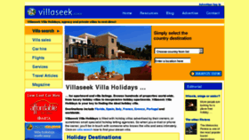 What Villaseek.com website looked like in 2016 (7 years ago)