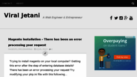 What Viraljetani.com website looked like in 2016 (7 years ago)