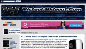 What Virtual-hideout.net website looked like in 2016 (7 years ago)