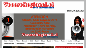 What Voceroregional.cl website looked like in 2016 (8 years ago)