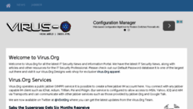 What Virus.org website looked like in 2016 (7 years ago)