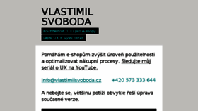 What Vlastimilsvoboda.cz website looked like in 2016 (7 years ago)